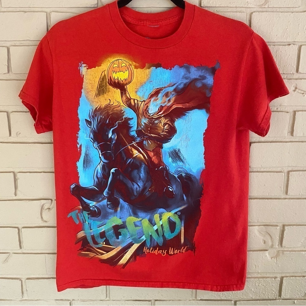 Vintage Holiday World T Shirt Small Headless Horseman The Legend Roller Coaster